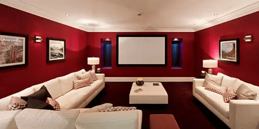 Basement home theater Overland Park KS