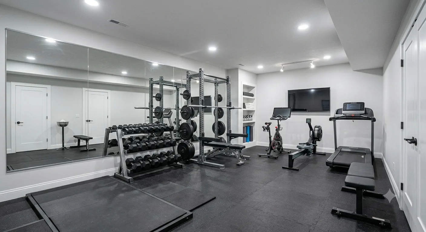 Basement gym room Overland Park KS