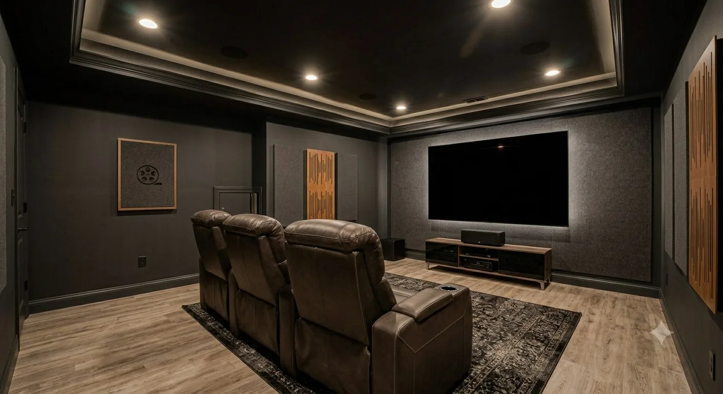 Basement home theater Overland Park KS