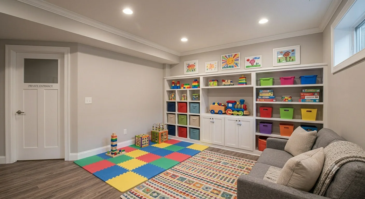 Basement playroom Overland Park KS